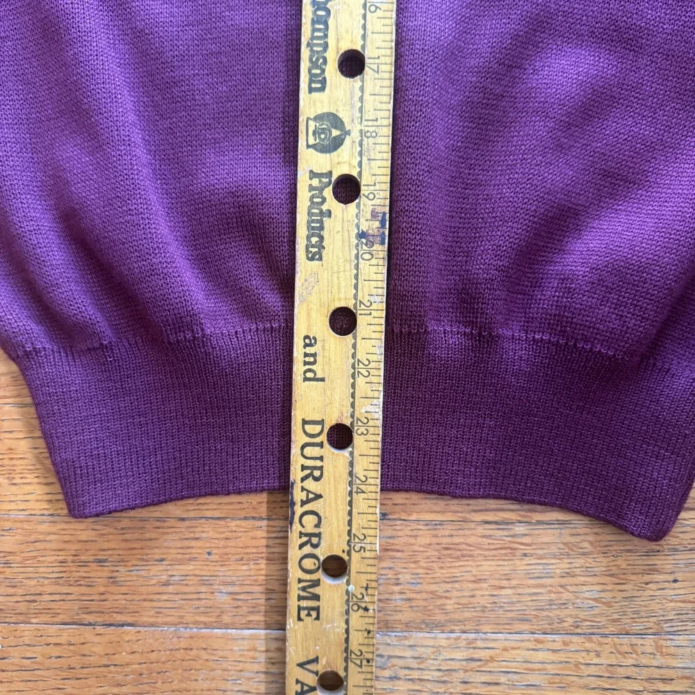 Mills Uniform Company Oaks Christian School V-Neck Sweater Maroon Teen Small